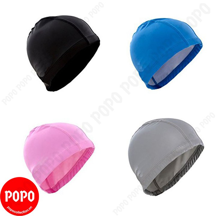Mũ bơi vải Spandex CA36 POPO mũ bơi người lớn cho nam nữ cho bé trẻ em