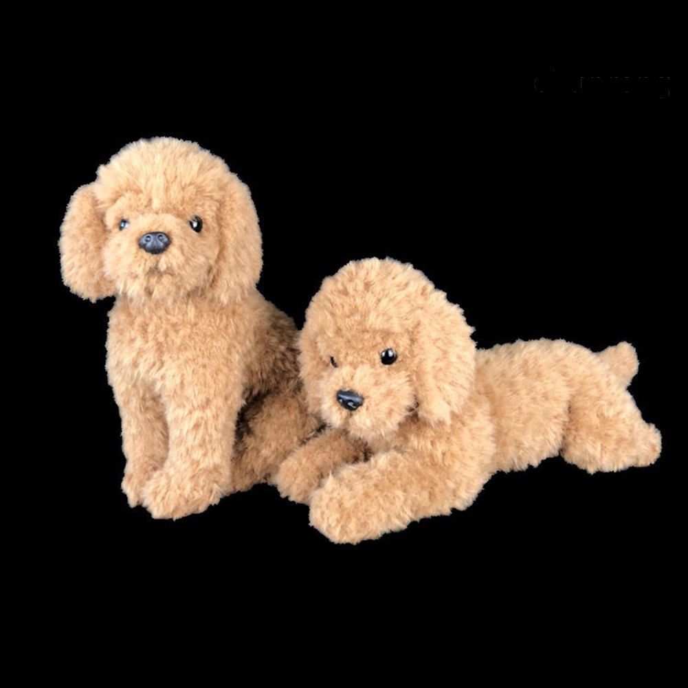 CR+Realistic Poodle Dog Puppy Animal Soft Stuffed Doll Sofa Couch Decor Kids Toy