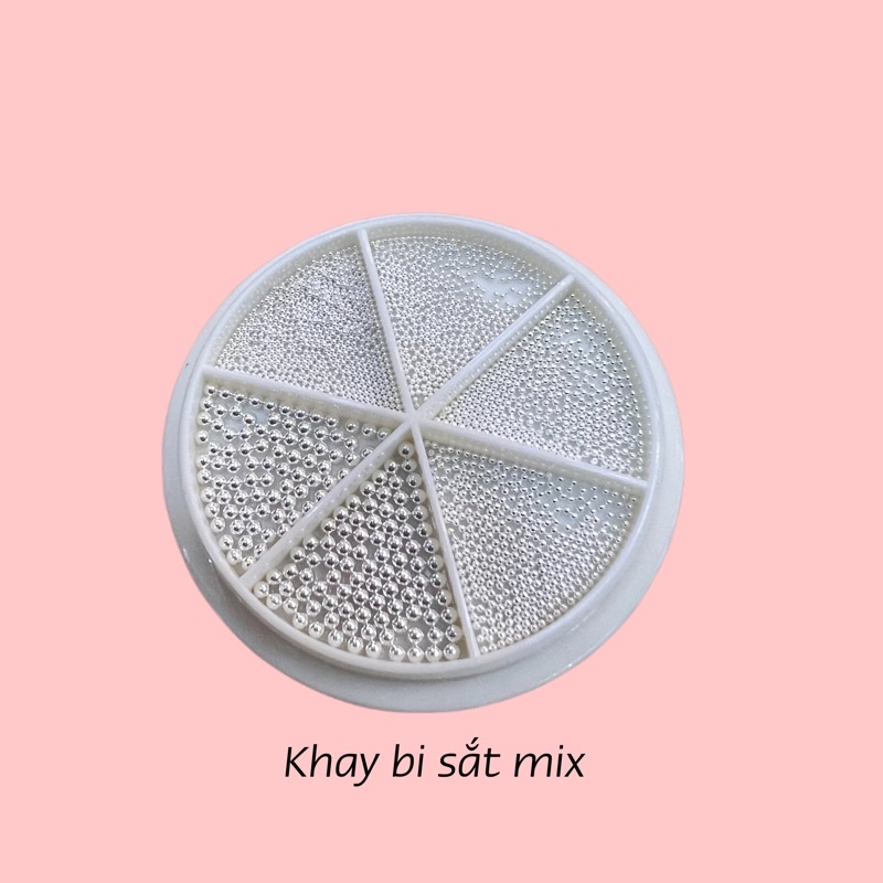 set bi kim loại mix size màu vàng