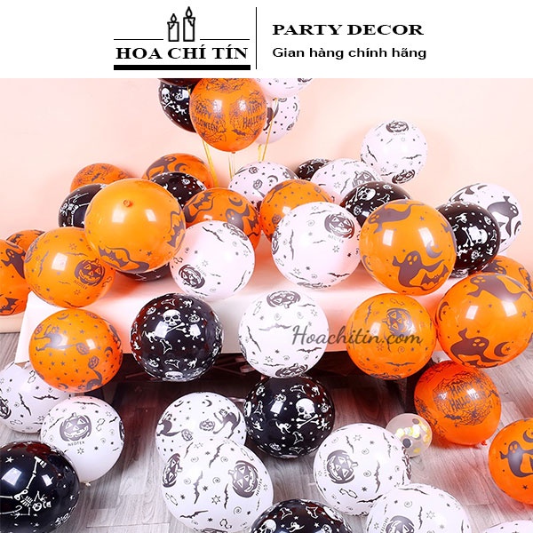 Bong bóng in hình Halloween trang trí tiệc