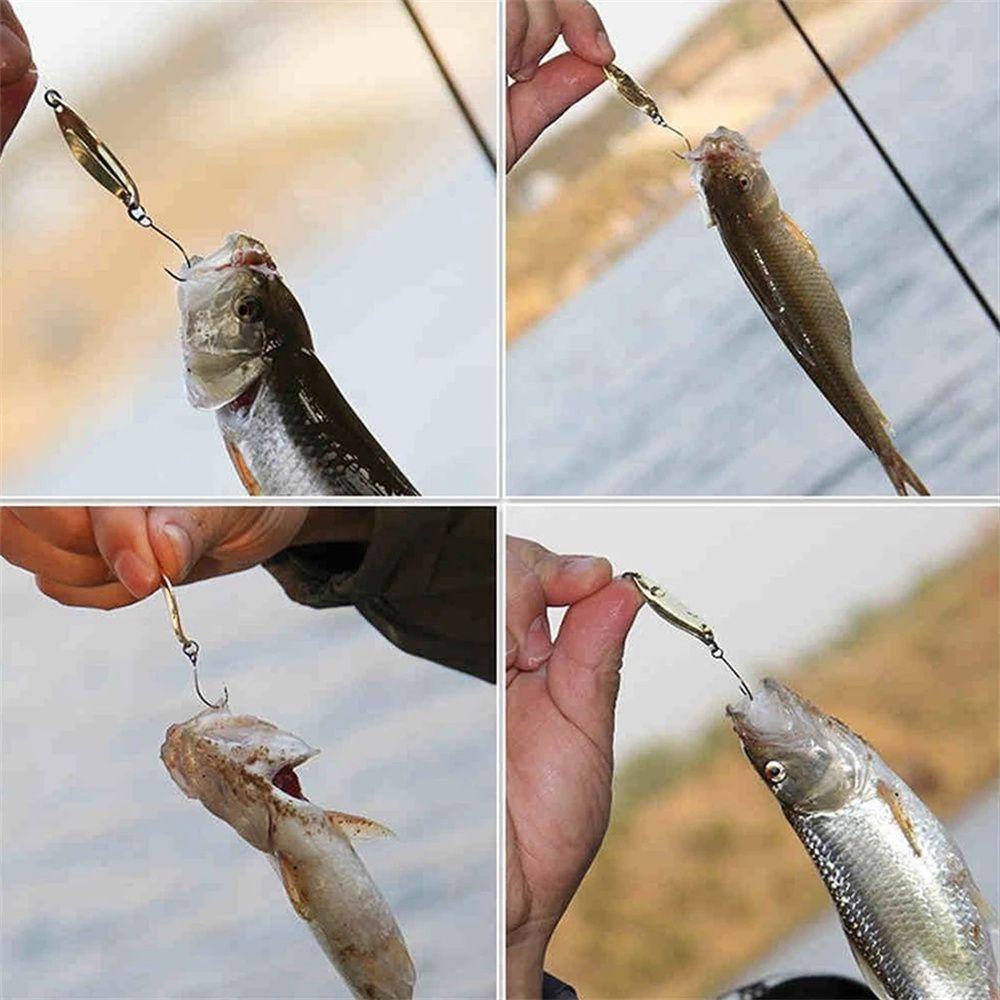 Mồi Câu Cá Giả Bằng Kim Loại Cứng 2.5g / 3.5g / 5g Có Móc Kim Loại