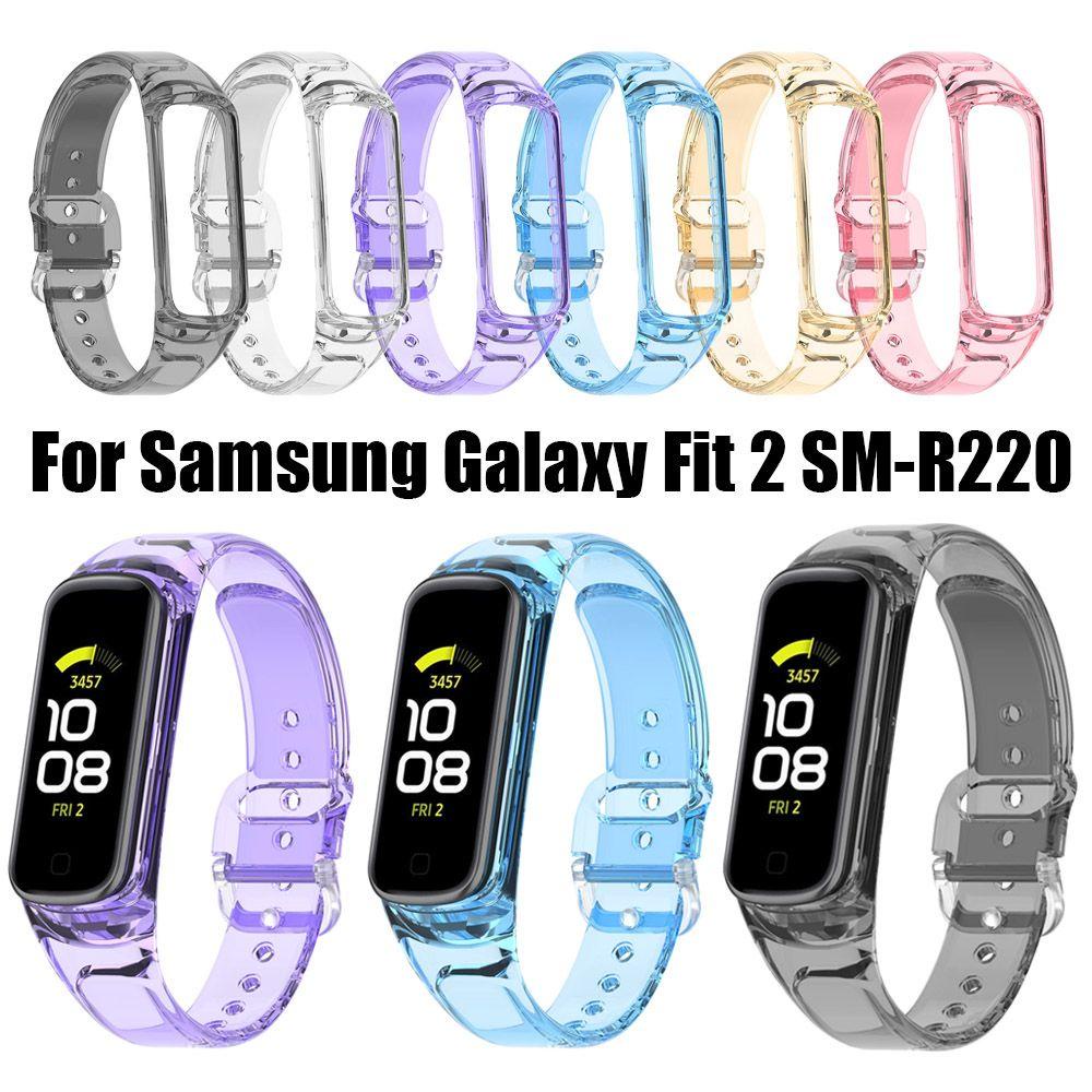 Chink đổi màu trong dây đeo nhẹ phụ kiện thể thao vòng đeo tay dây đeo mềm cho galaxy fit 2 sm-r220