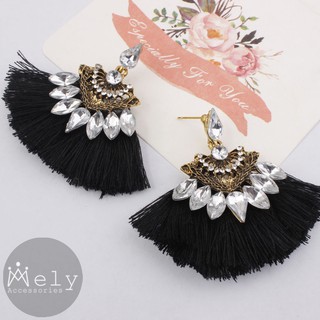 BÔNG TAI TUA RUA BOHO (ĐỎ, ĐEN) - MELY 637