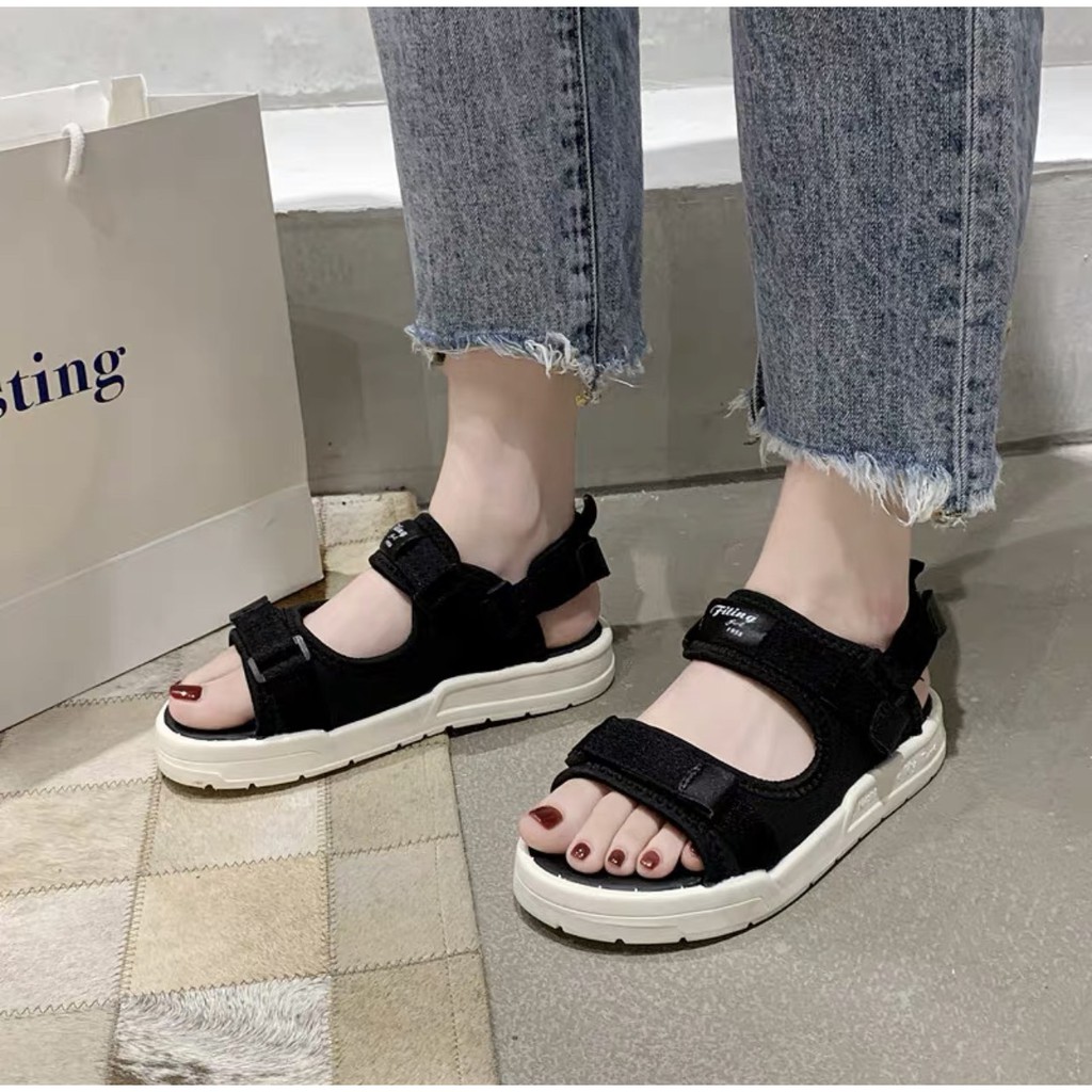 Sandal nữ,sandal học sinh sandal 2 quai fiting vải mềm hót hít