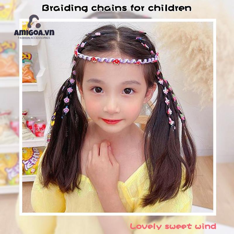 ✨✨Dụng Cụ Tết Tóc Xoăn Bằng Sắt Tây Tạng Nhiều Màu Cho Nữ