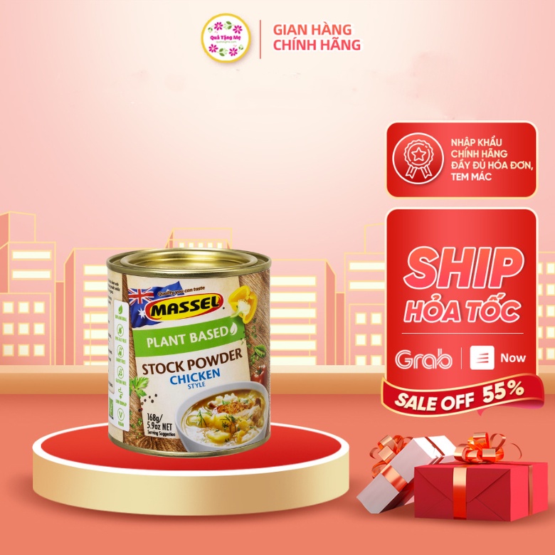 Hạt nêm Massel vị gà không bột ngọt 168gr hoàn toàn từ rau củ của Úc quatangme