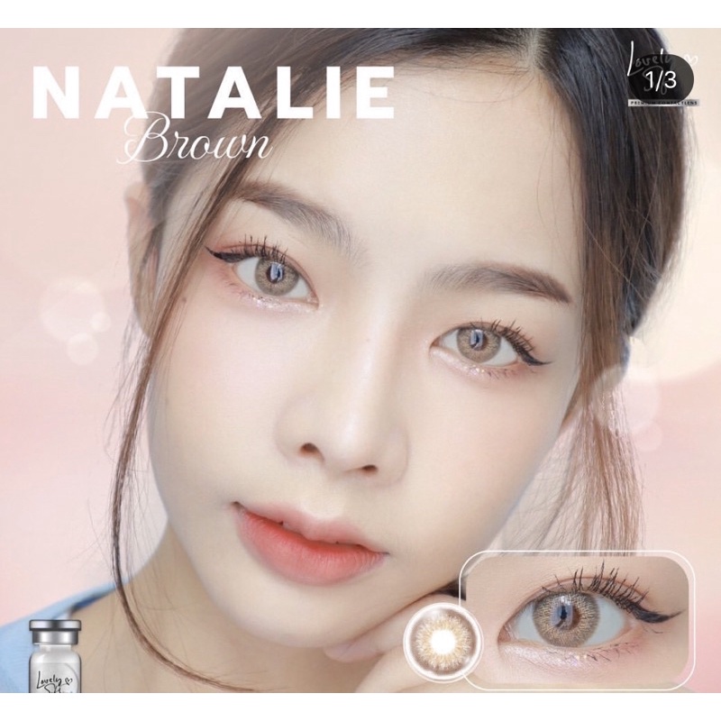 Lens mắt nâu tây Natalie 0 độ