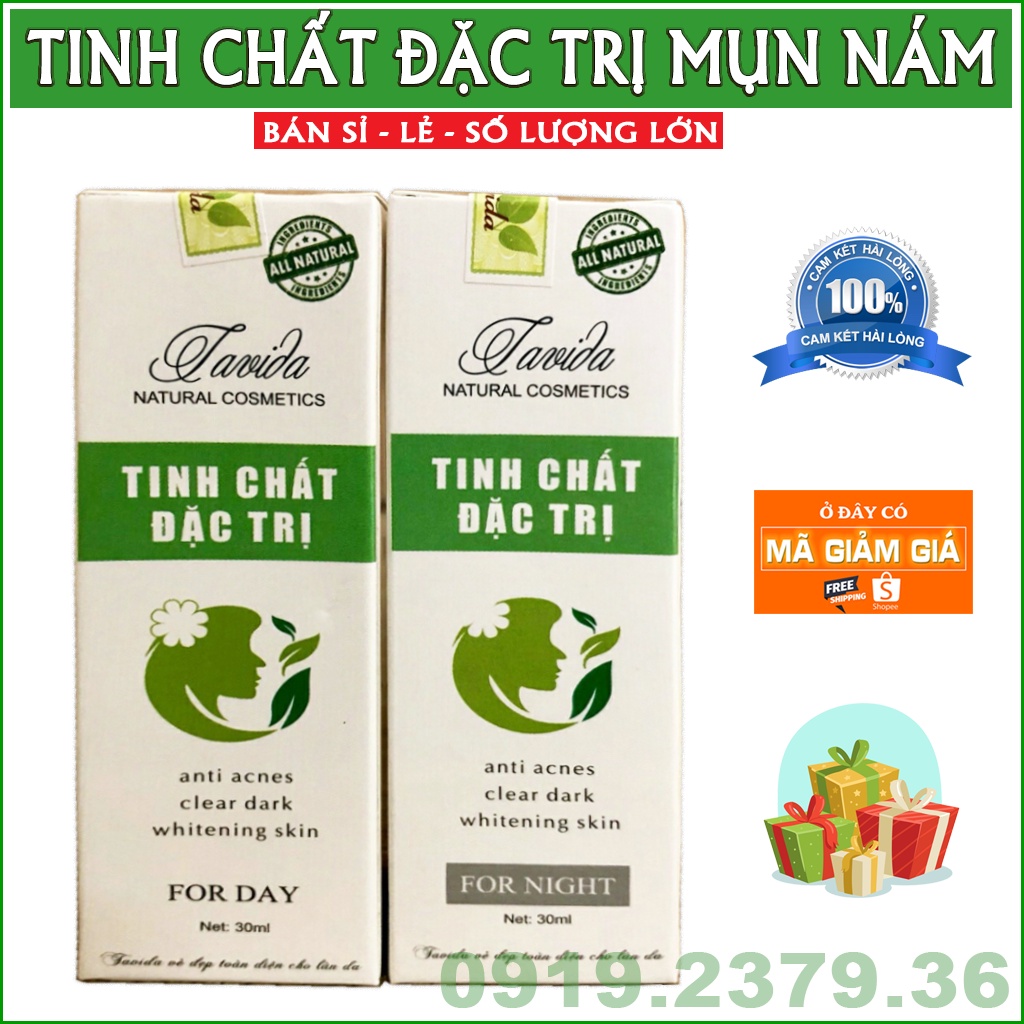 TINH CHẤT SERUM TAVIDA DÀNH CHO DA MỤN THÂM NÁM | BigBuy360 - bigbuy360.vn
