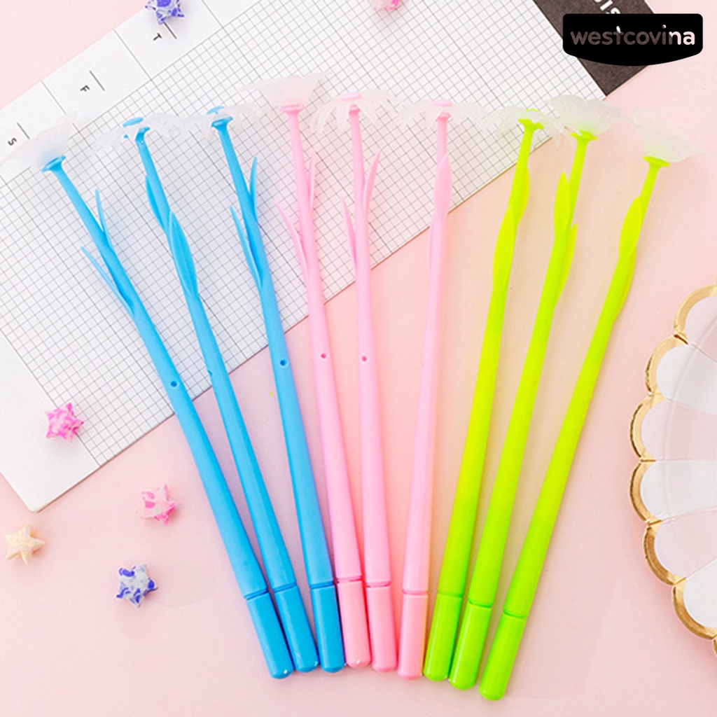 [Hot]✍Set 10 Bút Gel Hình Hoa Tulip Viết Chữ Cho Lớp Học