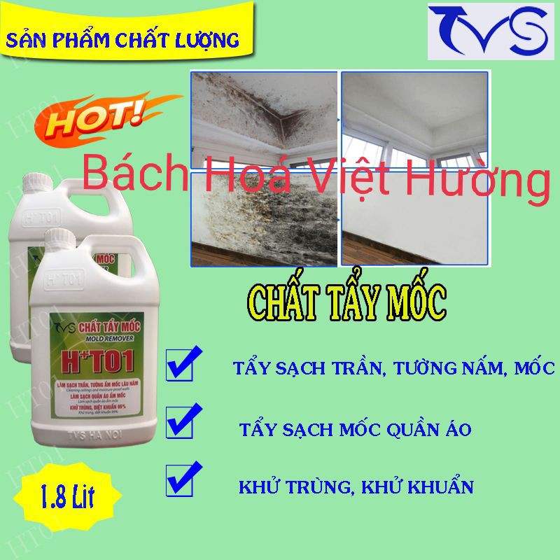 Chất tẩy Mốc HT01 - Tẩy Mốc Tường - Tẩy Mốc quần áo