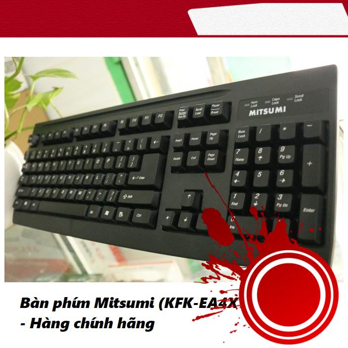 Bàn phím Mitsumi (KFK-EA4XT) cổng USB - Hàng chính hãng