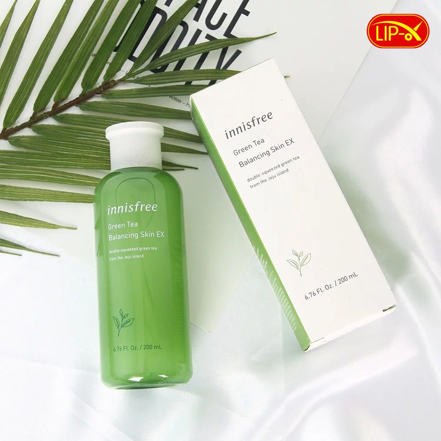 Nước Hoa Hồng Innisfree Green Tea Balancing Skin EX Cấp Ẩm Và Chống Lão Hóa Trà Xanh 200ml - Hàn Quốc Chính Hãng