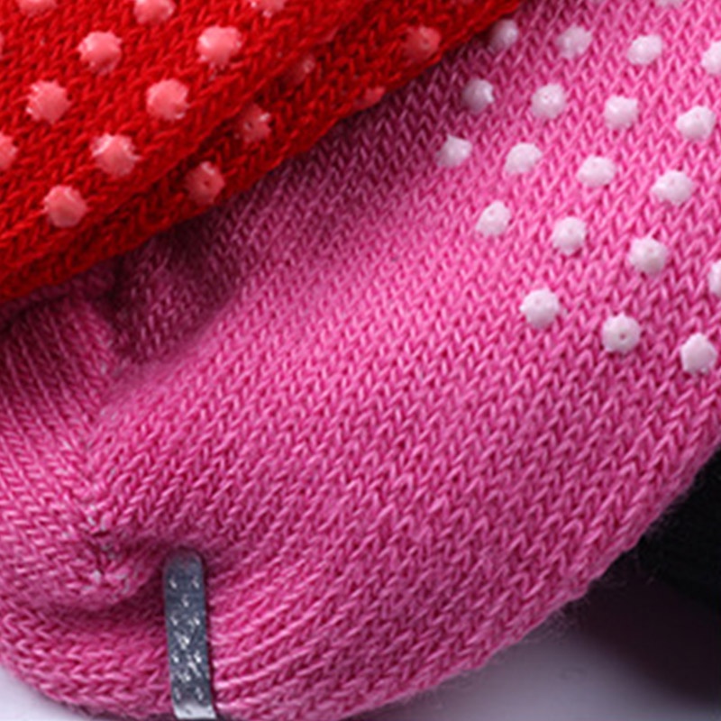 Vớ cotton mềm co giãn chống trượt dễ thương cho bé