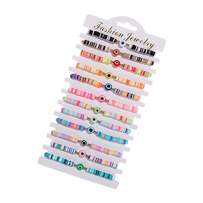 Vòng Tay Chuỗi Hạt Mềm 12 Màu Phong Cách Âu Mỹ