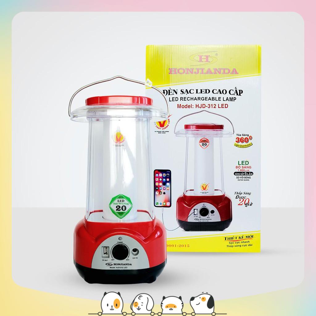 ĐÈN SẠC TÍCH ĐIỆN ĐA NĂNG BÓNG LED SIÊU SÁNG HONJIANDA HJD-312