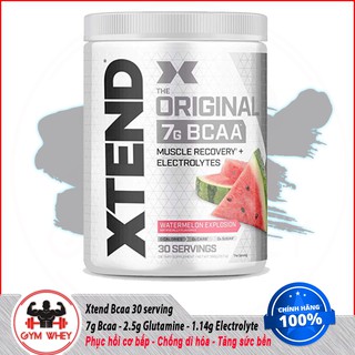 [Mã COSHOT27 hoàn 8% xu đơn 199K] [FreeShip] Chống Dị Hoá Cơ bắp Scivation Xtend Bcaas 30 lần dùng – Chính Hãng 100%