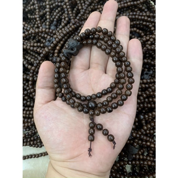 Vòng Tay Trầm Hương 💥 MIX Hồ Ly💥 Vòng Tay Chuỗi Trầm Hương 108 Hạt, Tặng Kèm Hộp Sang Trọng