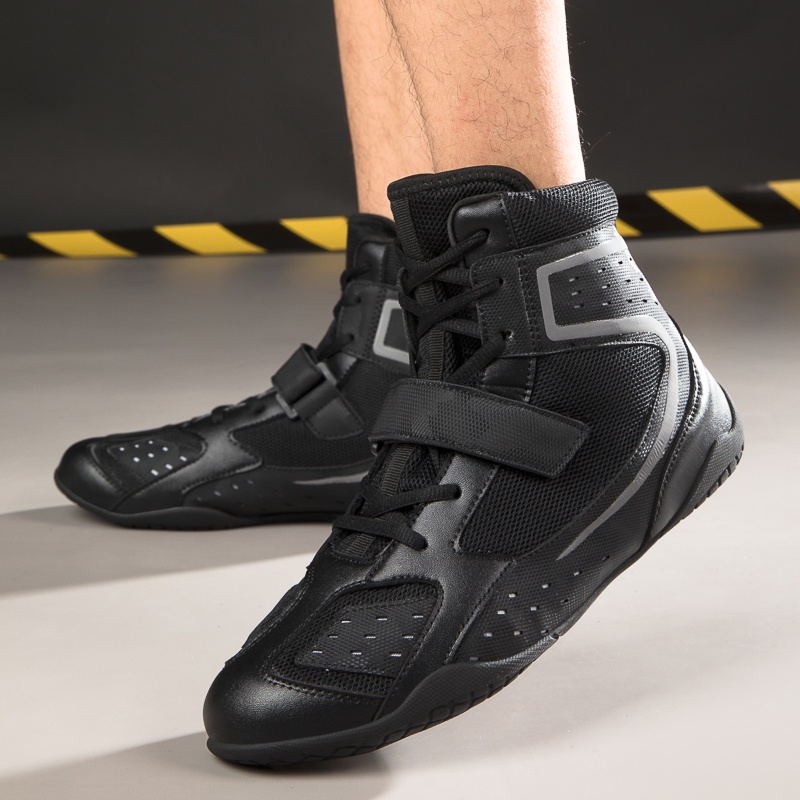 Giày Bốt Cổ Cao Thắt Dây Tập Boxing Size 35-45 Mới