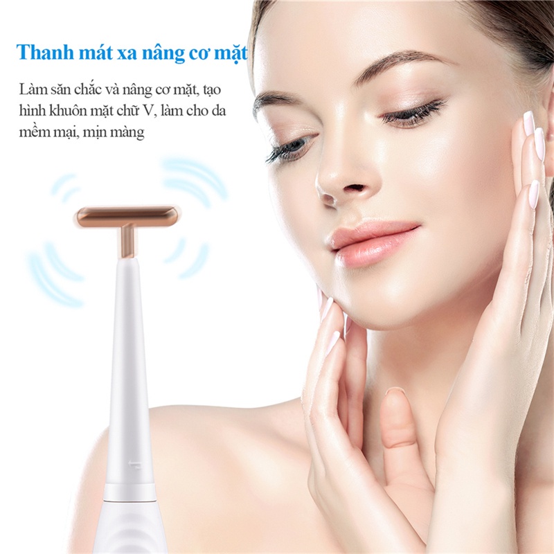 Bàn chải điện Sonic Electric Toothbrush,máy rửa mặt kiêm mát xa 3 in 1 bản Plus 2022