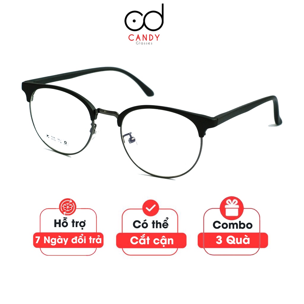 Gọng kính cận tròn nam nữ 6214 – Kính mắt Candy