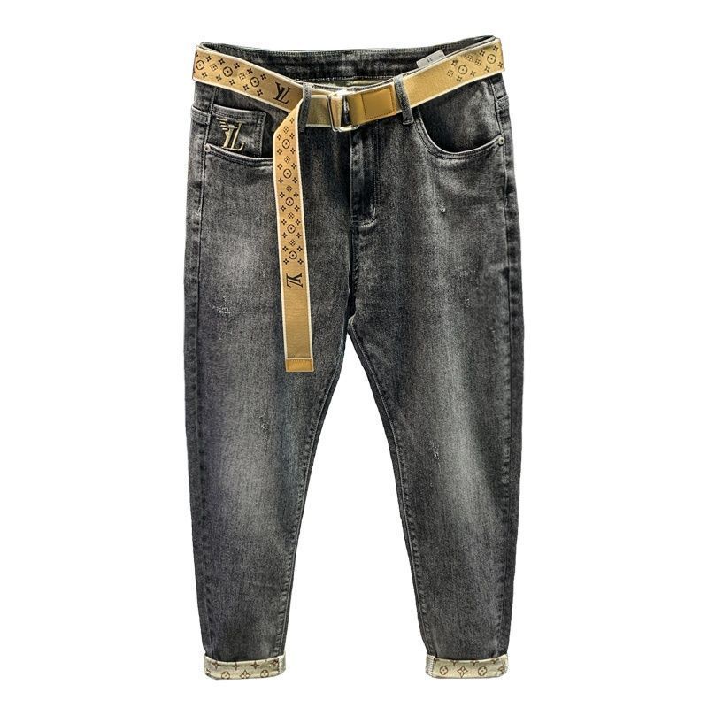 Quần jean dài dáng ôm co giãn thời trang xuân thu Hàn Quốc mới