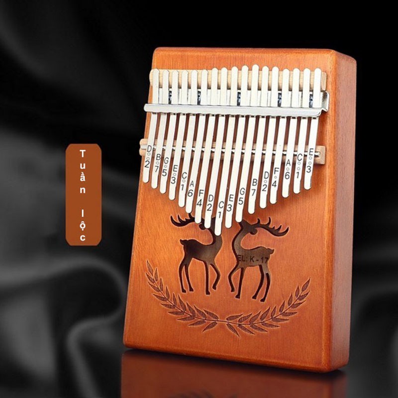 Đàn Kalimba 17 phím giá rẻ gỗ mahogany thumb piano key instrument