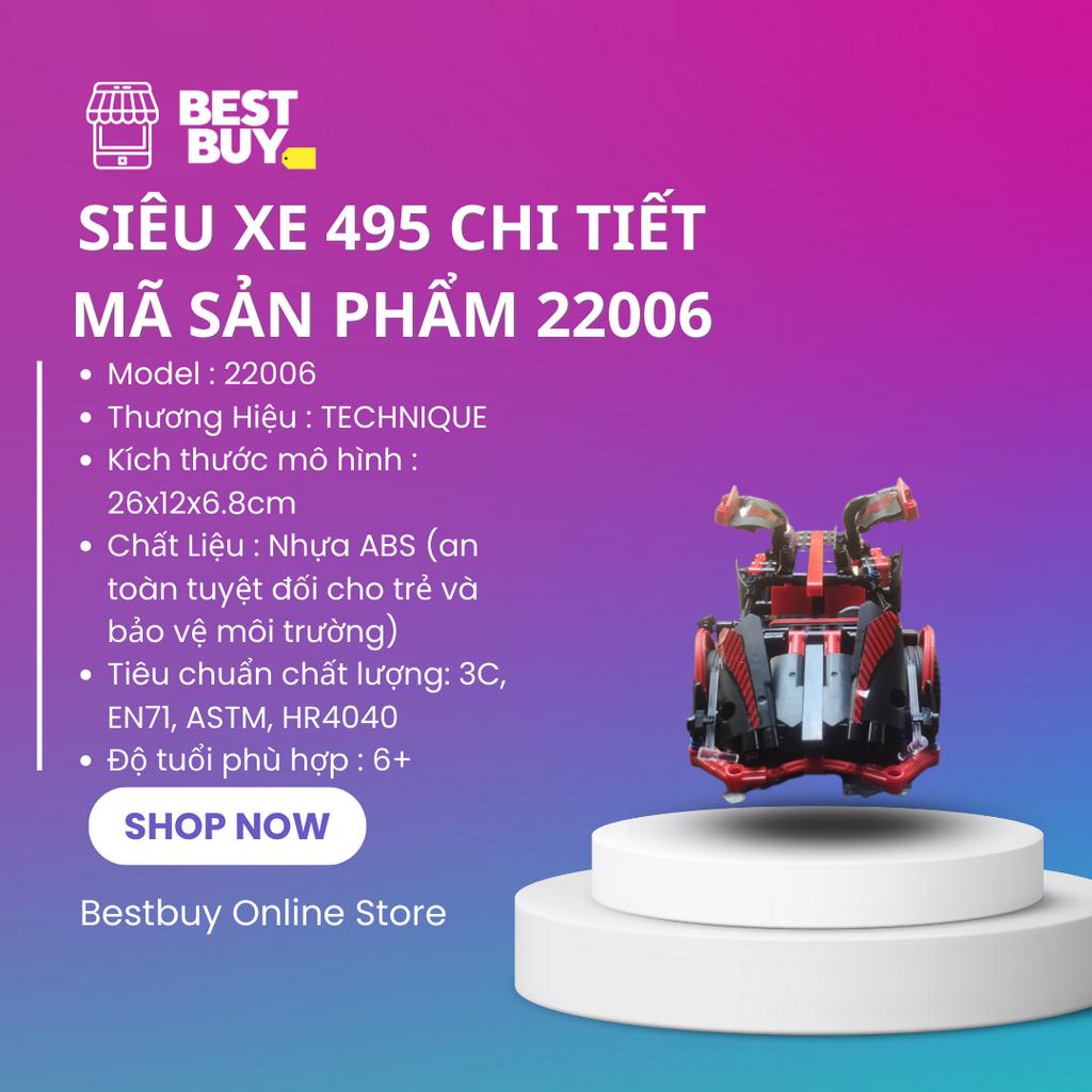 Mô Hình Lắp Ráp Siêu Xe 495 Chi Tiết Mã Sản Phẩm 22006
