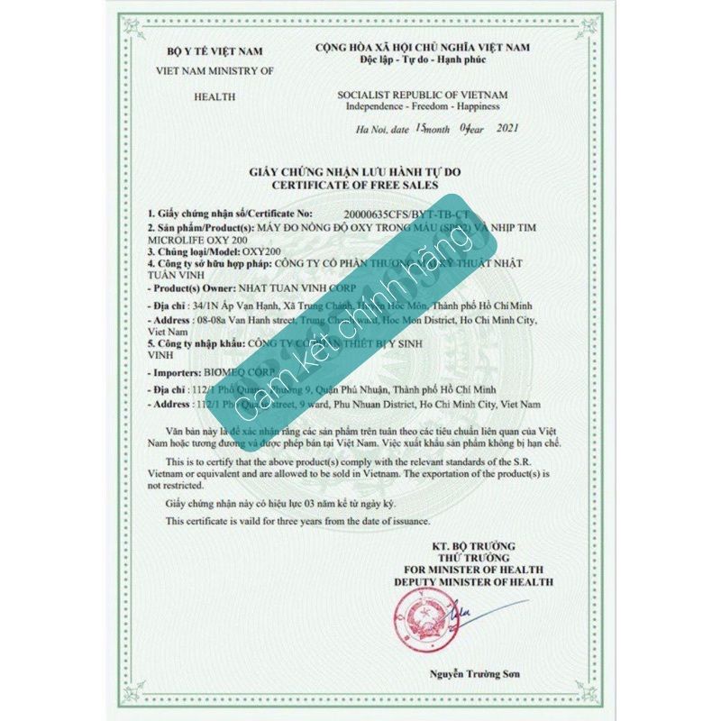 Máy đo nồng độ oxy trong máu Spo2 Microlife Oxy200 Thương hiệu Thụy Sỹ