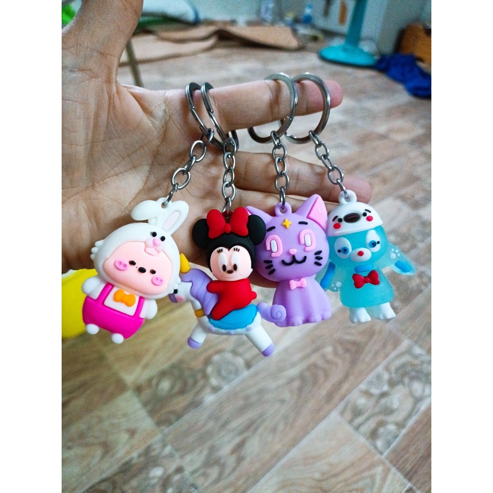 Móc Khóa Nhựa Dẻo Đủ Mẫu Mã Siêu Cute