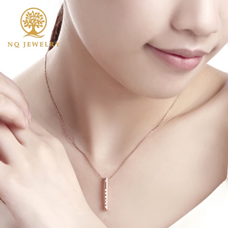 Dây chuyền cổ nữ hợp kim màu vàng - NQ Jewelry