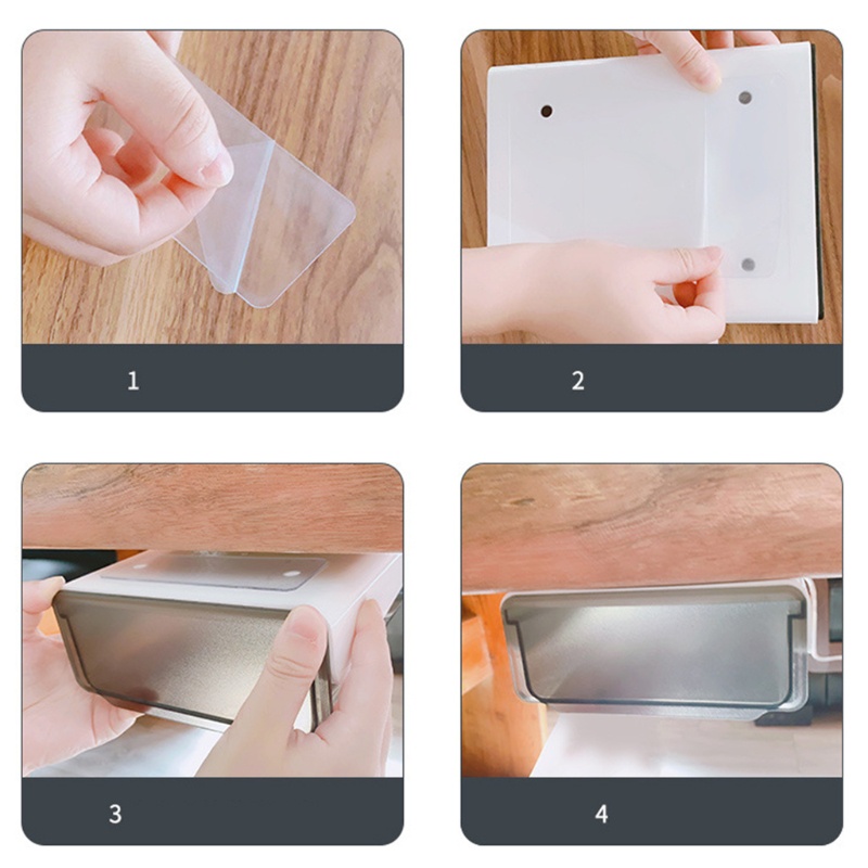 Ngăn Kéo Đựng Đồ Dùng Có Nắp Đậy Dưới Bàn Học / Trường Học Tiện Dụng