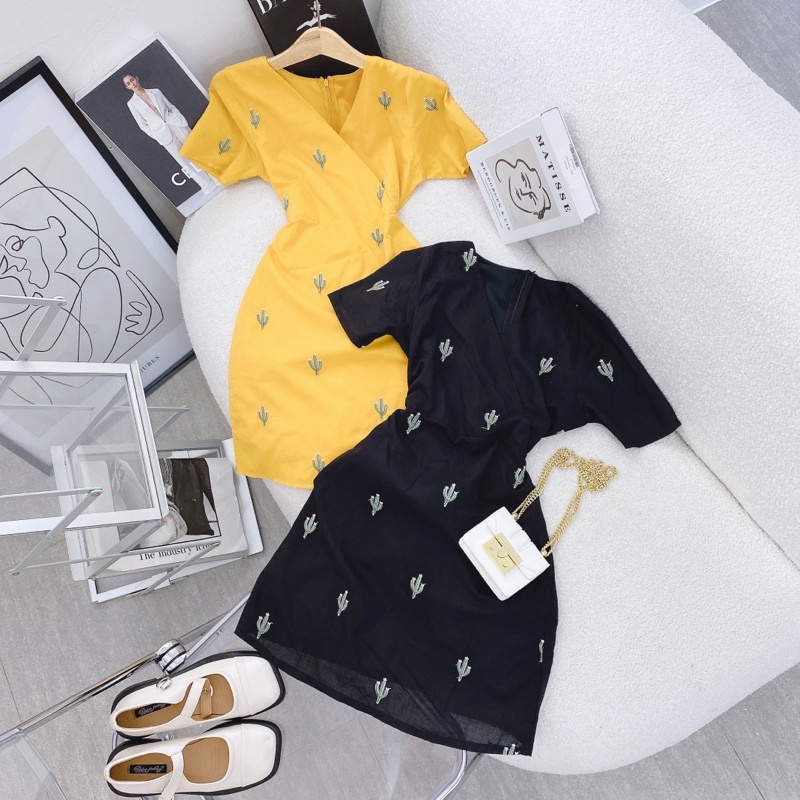 Đầm thêu tay búp