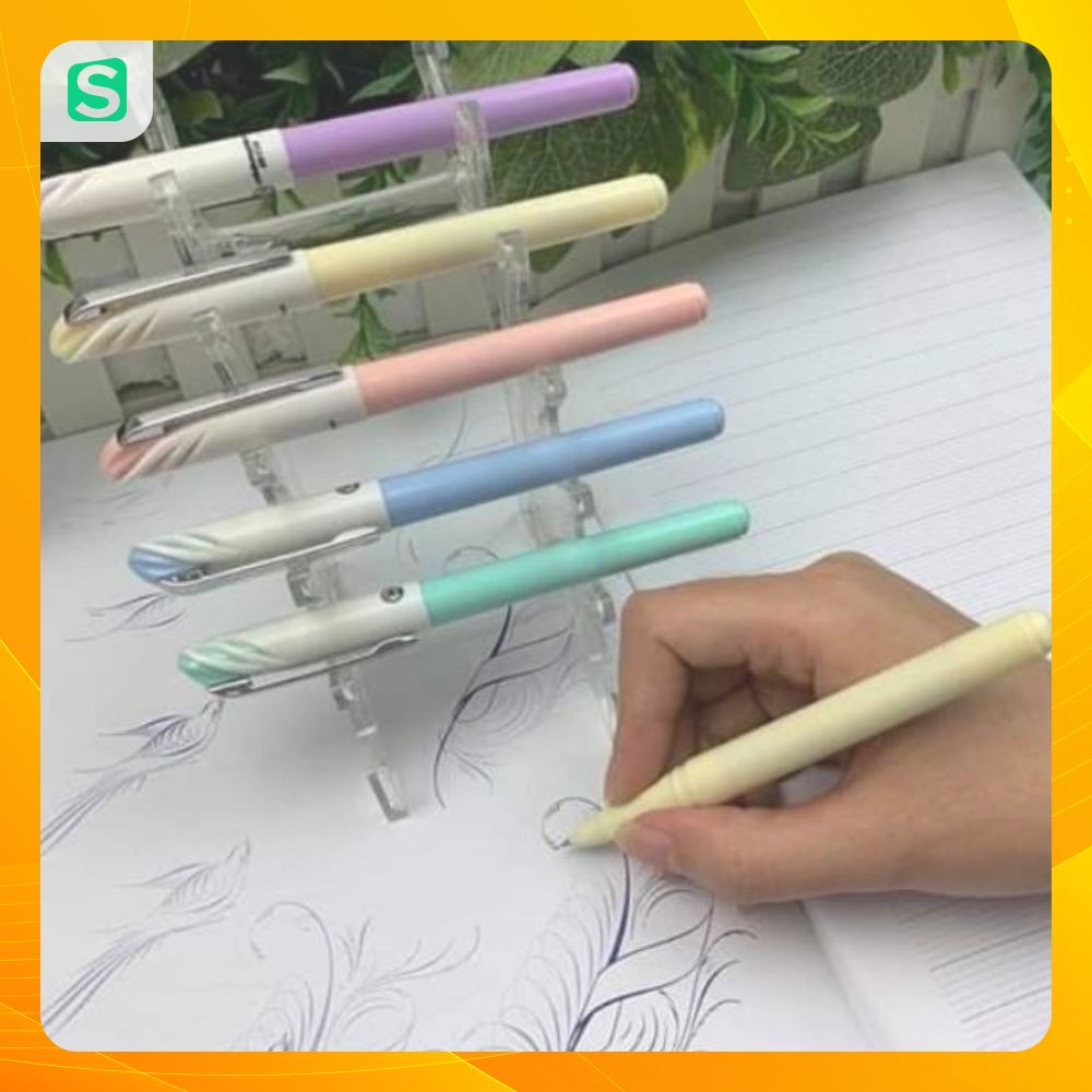 Bút Kim Tinh Lá Tre SH058 Thầy Ánh Siêu Nhẹ, Nét Chữ Cực Mềm