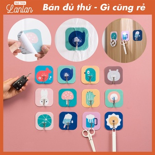 😍 Móc dán tường siêu dính, móc treo dán tường hoạt hình siêu dễ thương