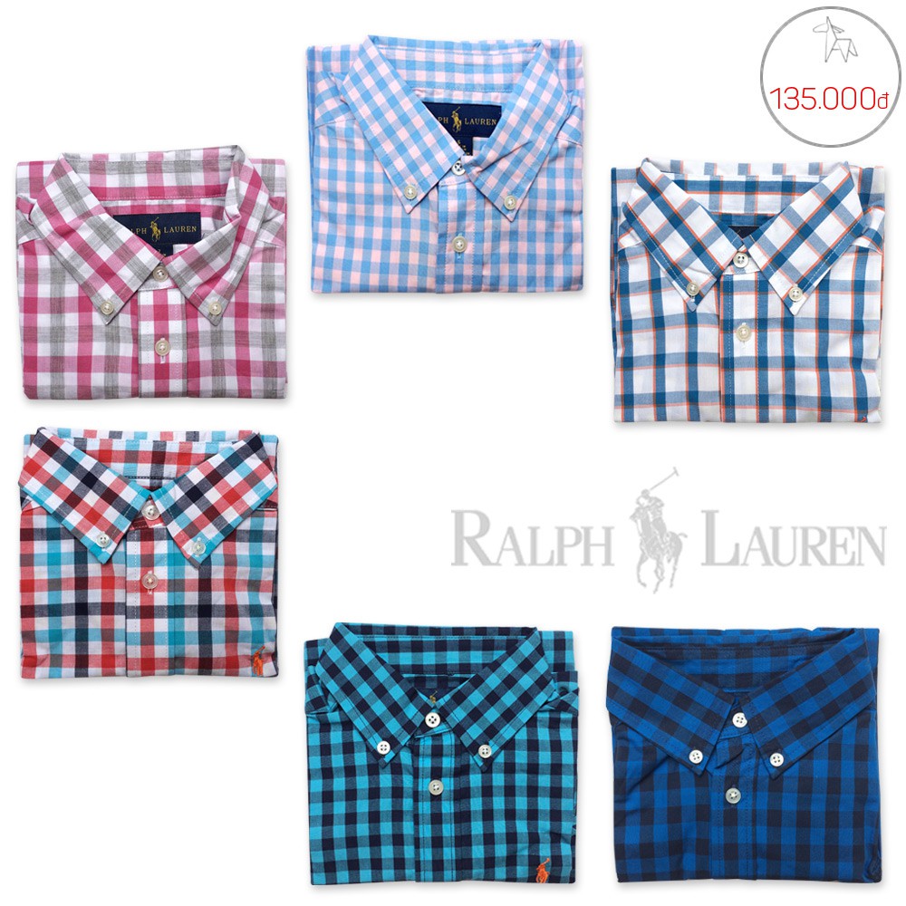 Áo sơ-mi tay ngắn Polo Ralph Lauren bé trai _ 135k. Hàng XK, made in vietnam chuẩn xịn