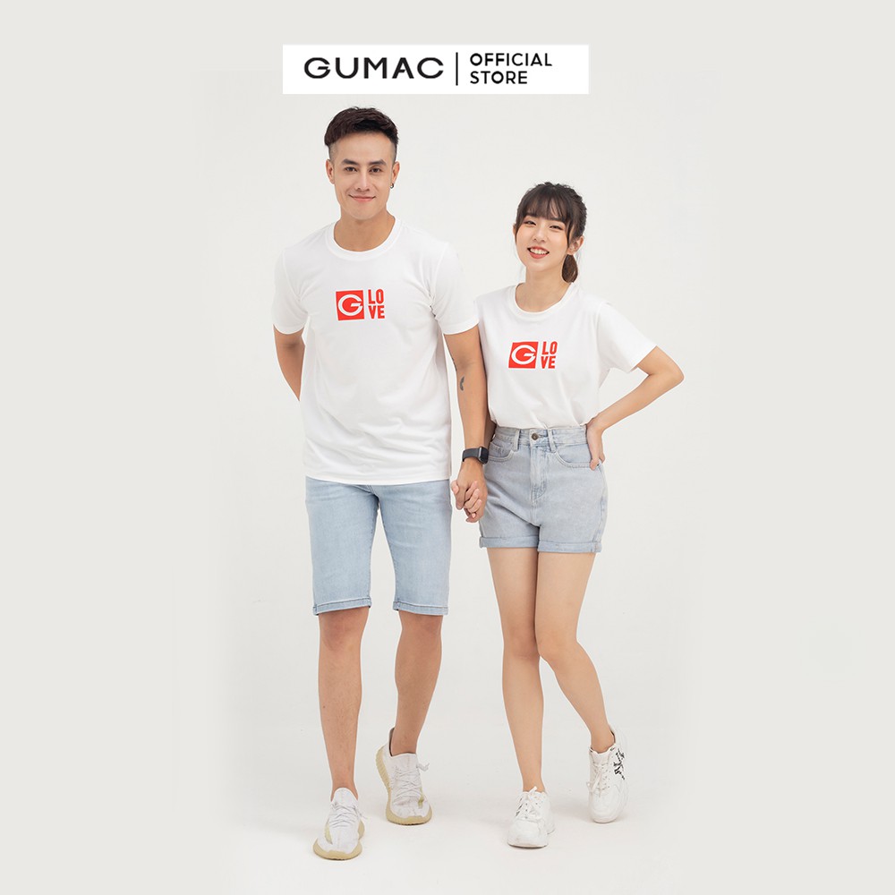 Áo thun nam in chữ G Love GUMAC couple dễ thương ATNB825 | BigBuy360 - bigbuy360.vn