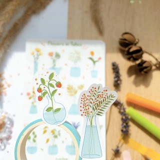Bullet Journal Sticker - Hoa lá