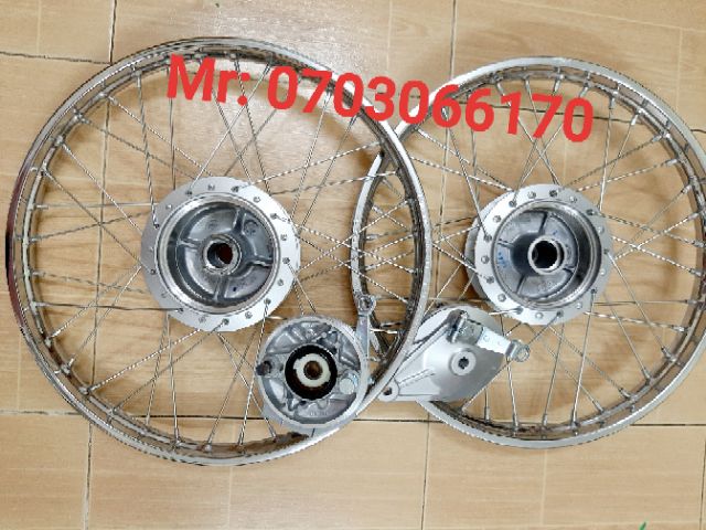 CẶP BÁNH CĂM WAVE A , WAVE, DREAM, NIỀN SẮT UNION, ĐÙM ZIN 99% KÈM 2.MÁ ĐÙM .