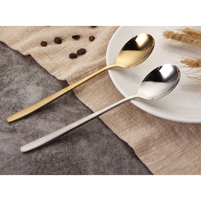 Muỗng Jodily Starhome Inox 304 Mạ Vàng Cao Cấp Dầy Dặn Sáng Bóng