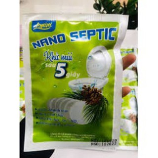 Viên tẩy bồn cầu [𝐅𝐑𝐄𝐄𝐒𝐇𝐈𝐏] Viên nén vi sinh bồn cầu hương tinh dầu quế thơm Nano Septic Lanini siêu sạch