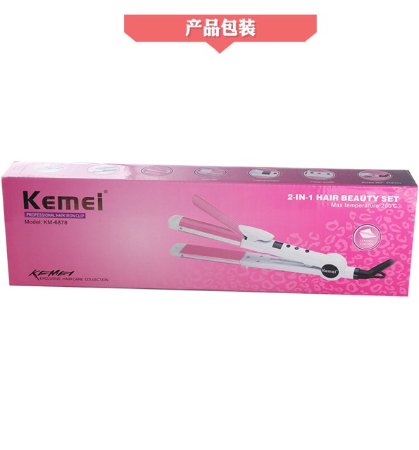 [HCM] Máy uốn duỗi tóc 2 in 1 Kemei DHS6109