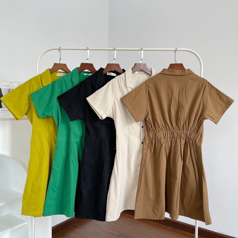 ĐẦM CỔ VEST BASIC 5 MÀU (ảnh thật)
