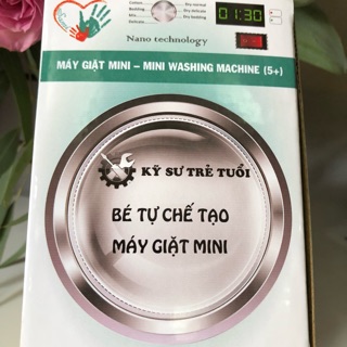 BỘ KIT BÉ TỰ CHẾ TẠO MÁY GIẶT MINI - Đồ chơi giáo dục