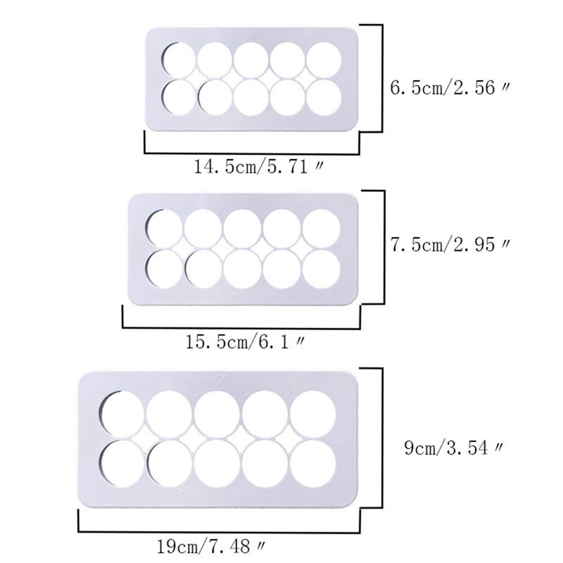 Set 3 Khuôn Cắt Bánh Bằng Nhựa Tiện Dụng