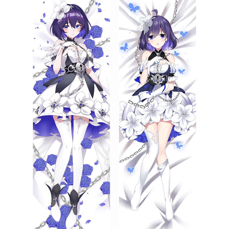 Vỏ Gối Ôm In Hình Loli Dakim Sakura Honkai 3 Mặt Đáng Yêu 50 * 150cm