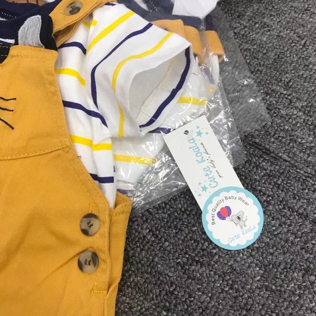 Set yếm hổ vàng bé trai size 3-24m