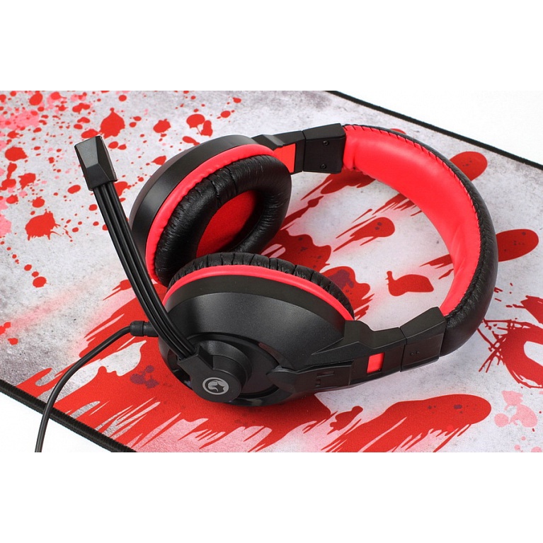 Tai nghe MARVO H8321 RED BLACK, Có Mic - Hàng chính hãng - Full Box