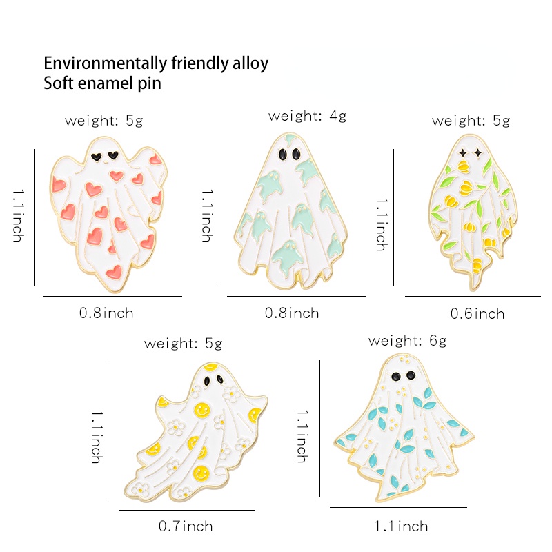 Ghim CàI ÁO HìNh Ma Dễ Thương Cho Nam Nữ