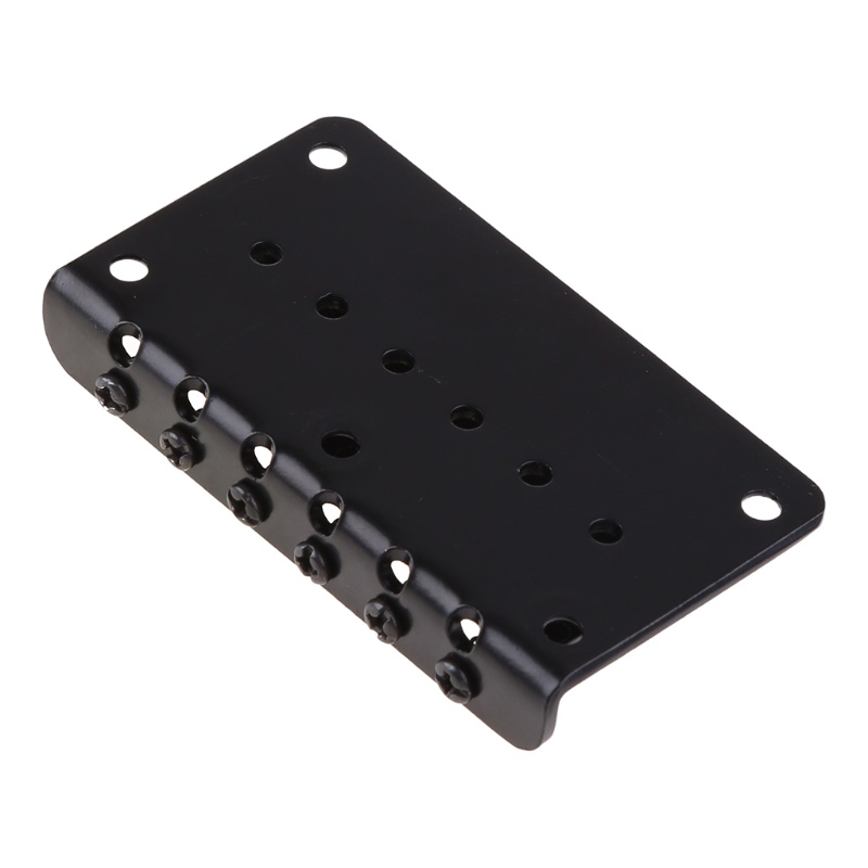 Cầu Đàn Guitar Điện 6 Dây Bằng Kim Loại Màu Đen Kèm Ốc Vít Mới