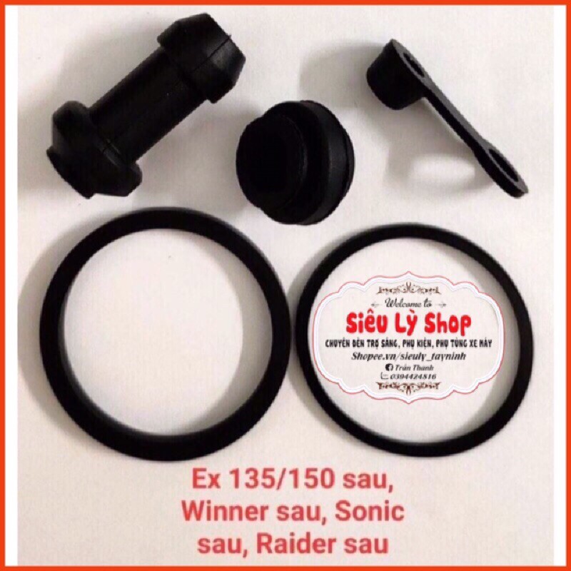 Sim phốt piston heo dầu sau Ex, Winner, Sonic, Raider